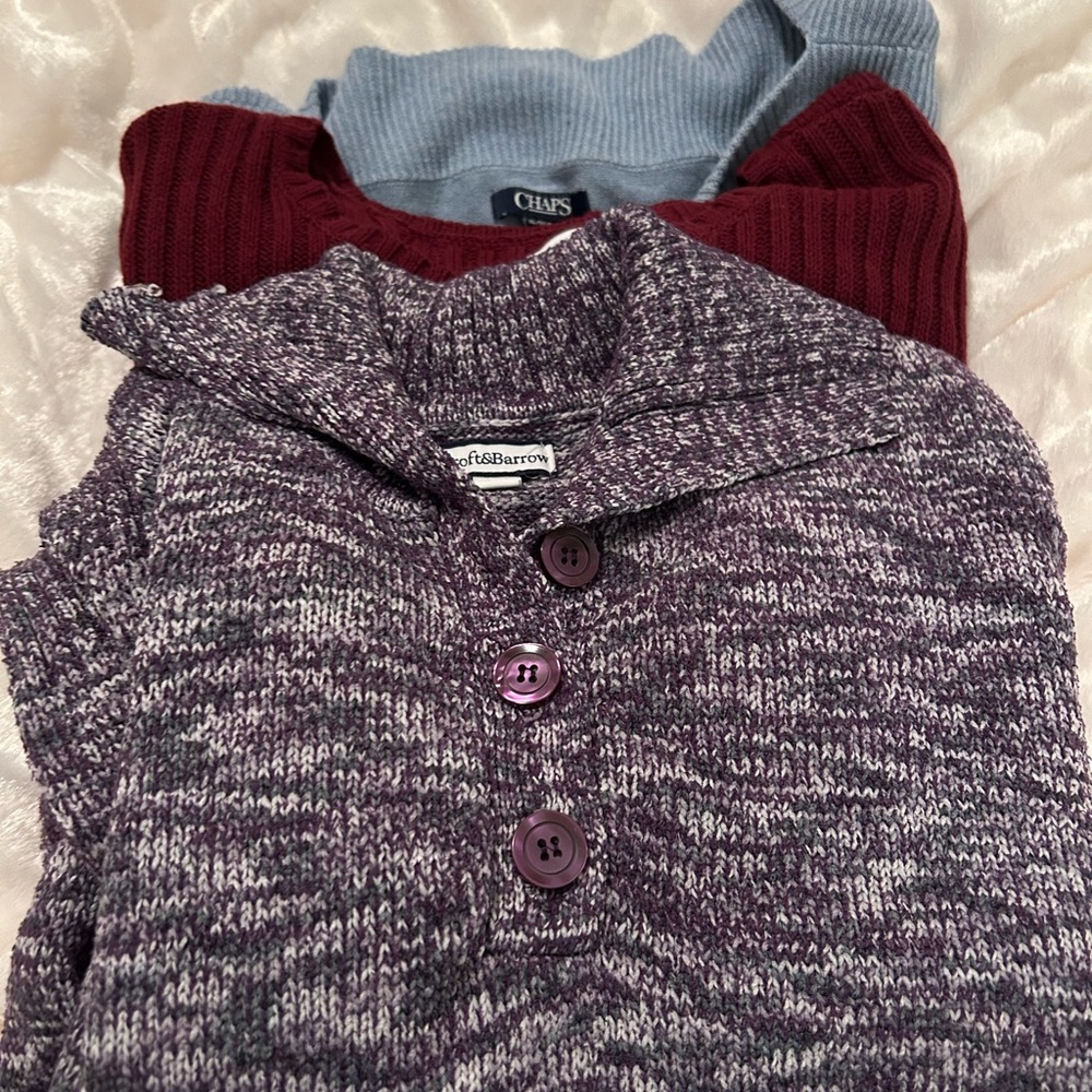 💜RESELLERS BUNDLE💜 XL Sweater Bundle ( 2 Croft & Barrow and 1 Chaps) NWOT.💜